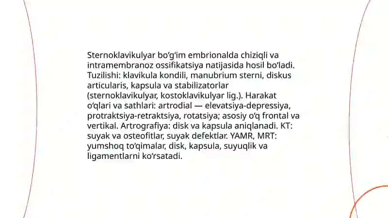 Elka kamari va qo‘l erkin qismi suyaklarning birlashuvi 3