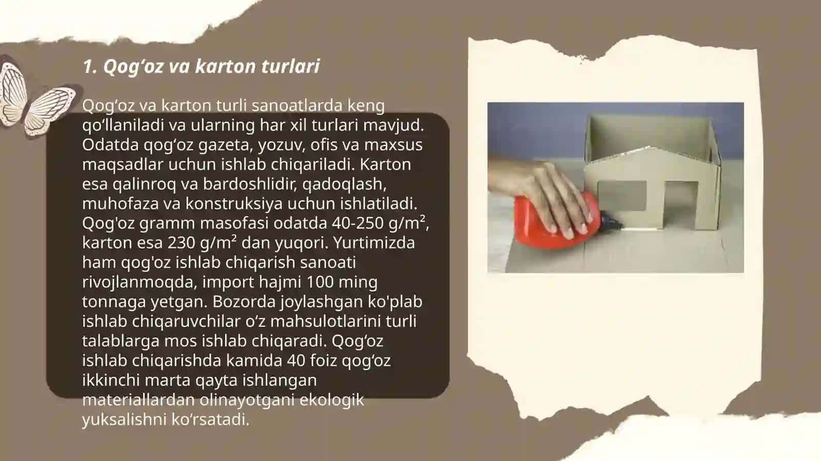 Qogʻoz va kartondan maketlar yasash 3