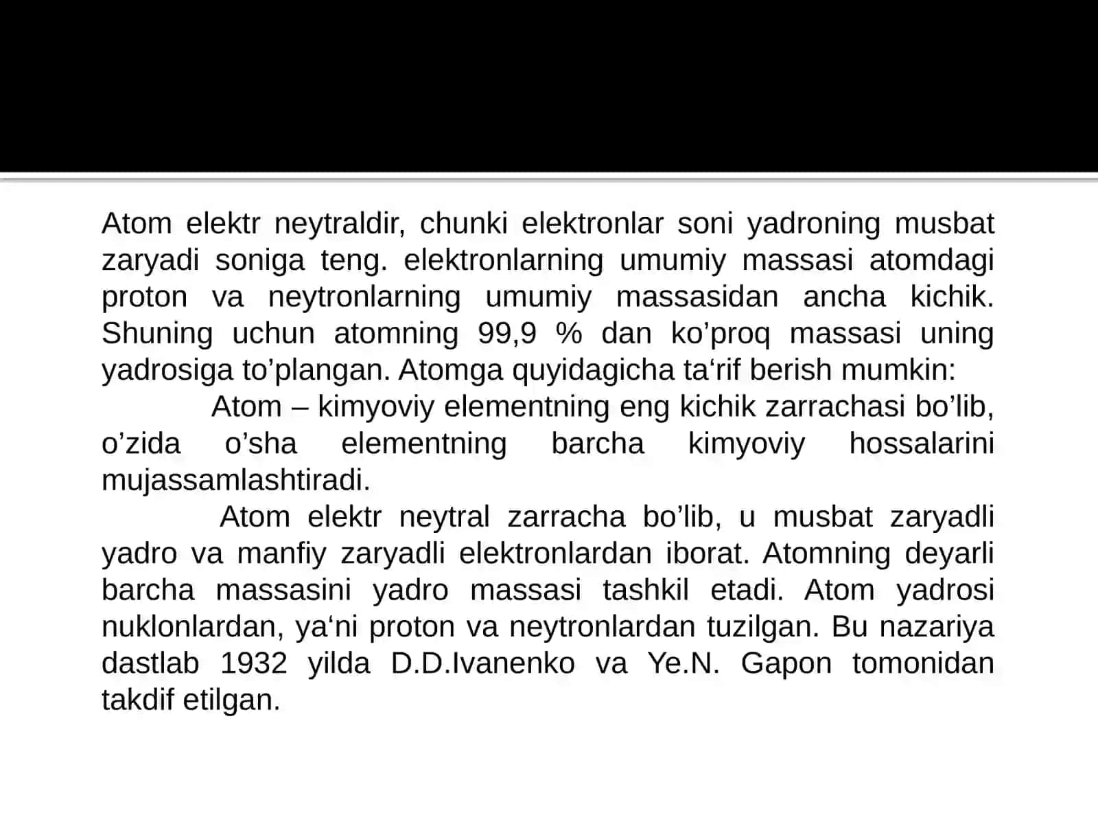 Atomning modellari: Rezerford tajribasi 3