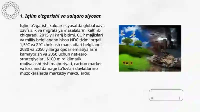 Ekalogiya va xalqaro munosabatlar 3