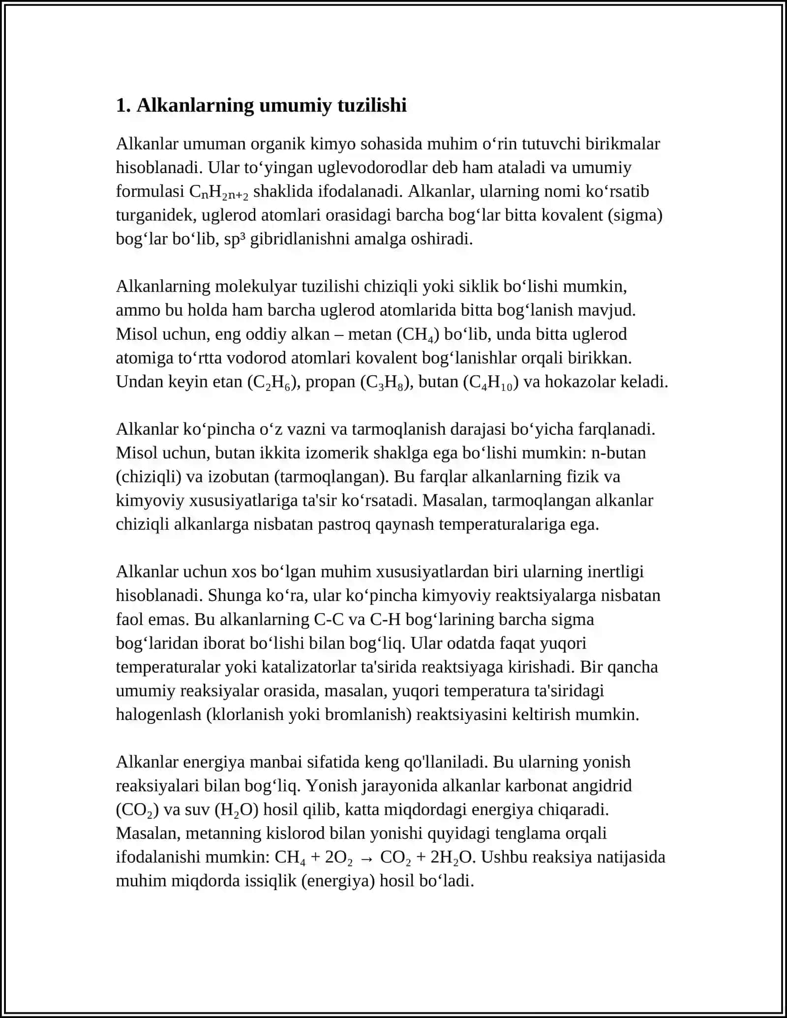 ALKANLAR HAQIDA UMUMIY MA'LUMOT 3