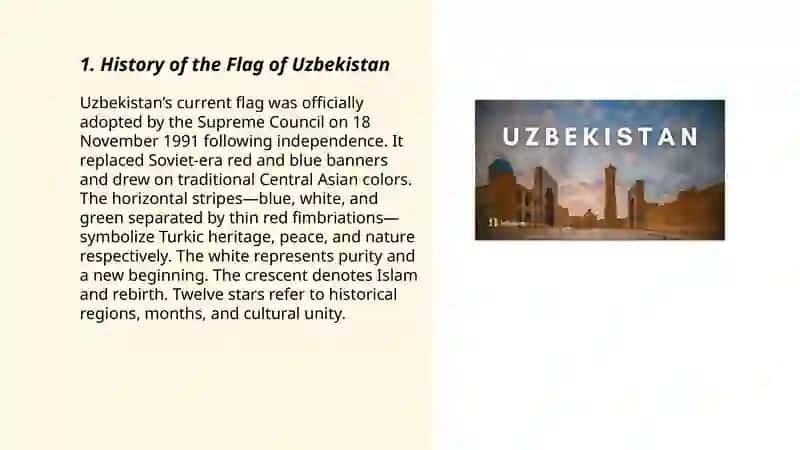 The state symbols of Uzbekistan 3
