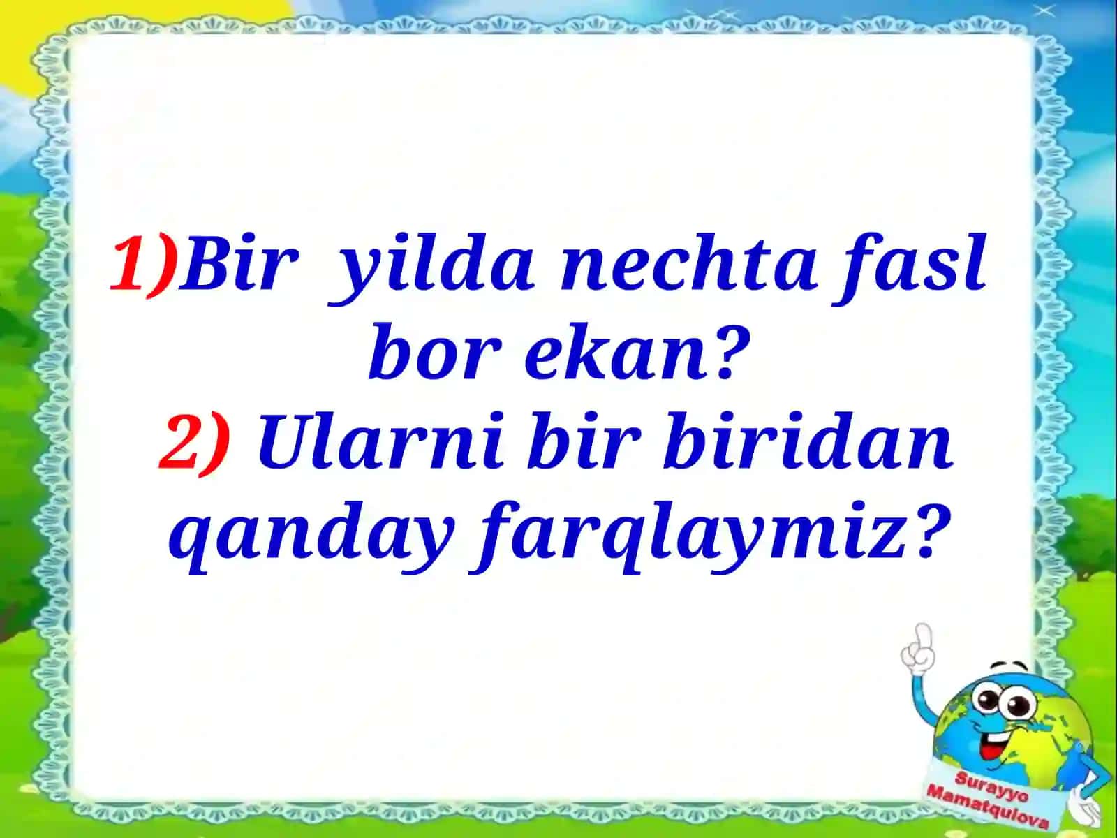Yoz fasli va uning tabiatdagi o'zgarishlari 3