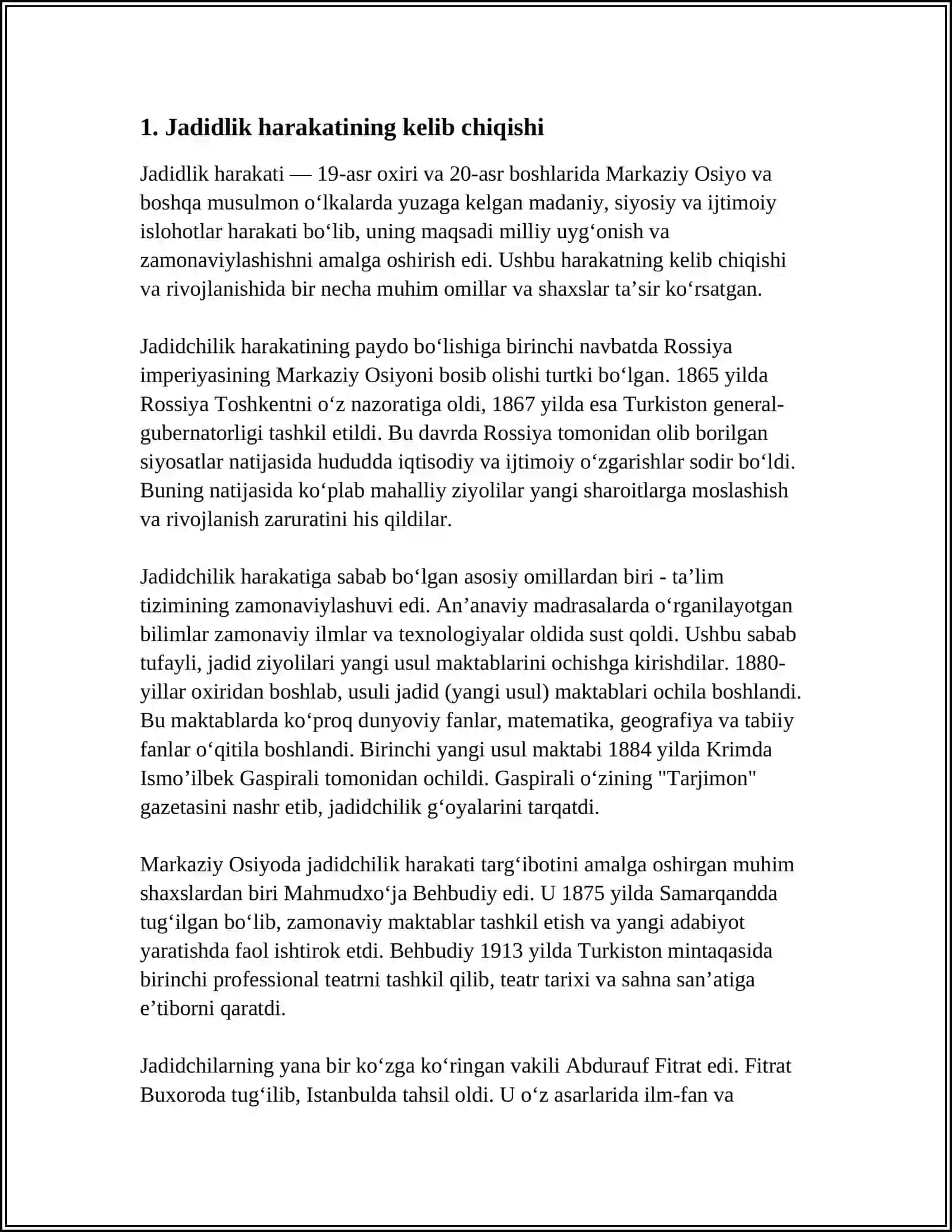 JADIDLIK HARAKATI NAMOYONDALARI 3