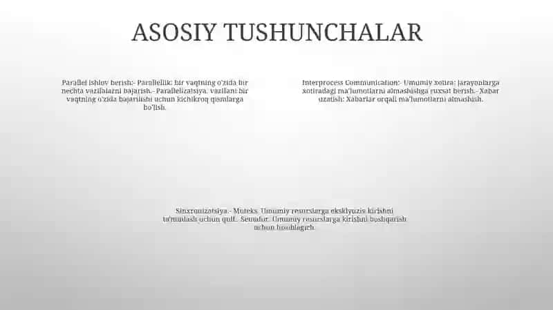 Tarmoqlanuvchi Jarayonlarni Dasturlash 3