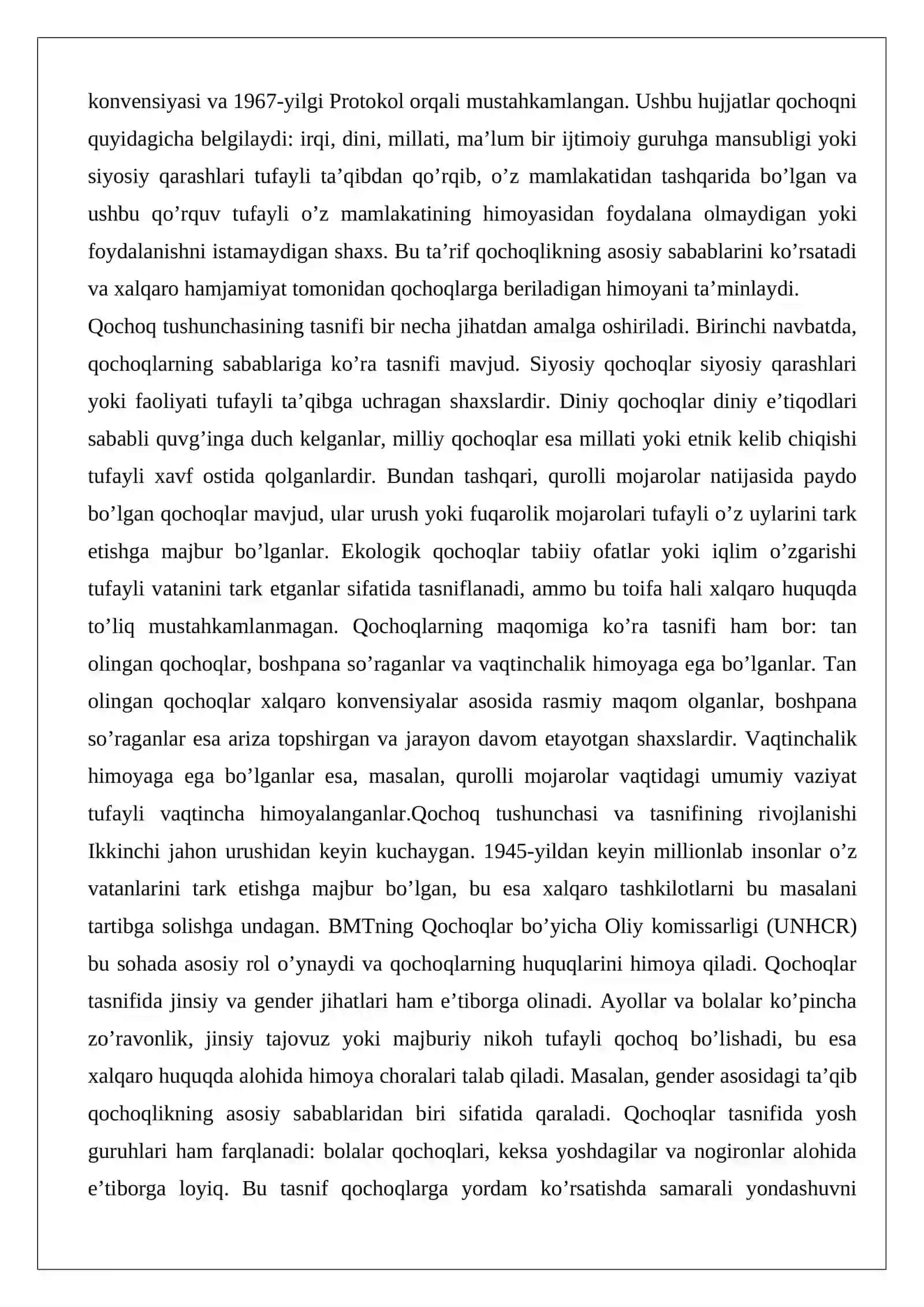 Qochoqlarning huquq va majburiyatlari 3