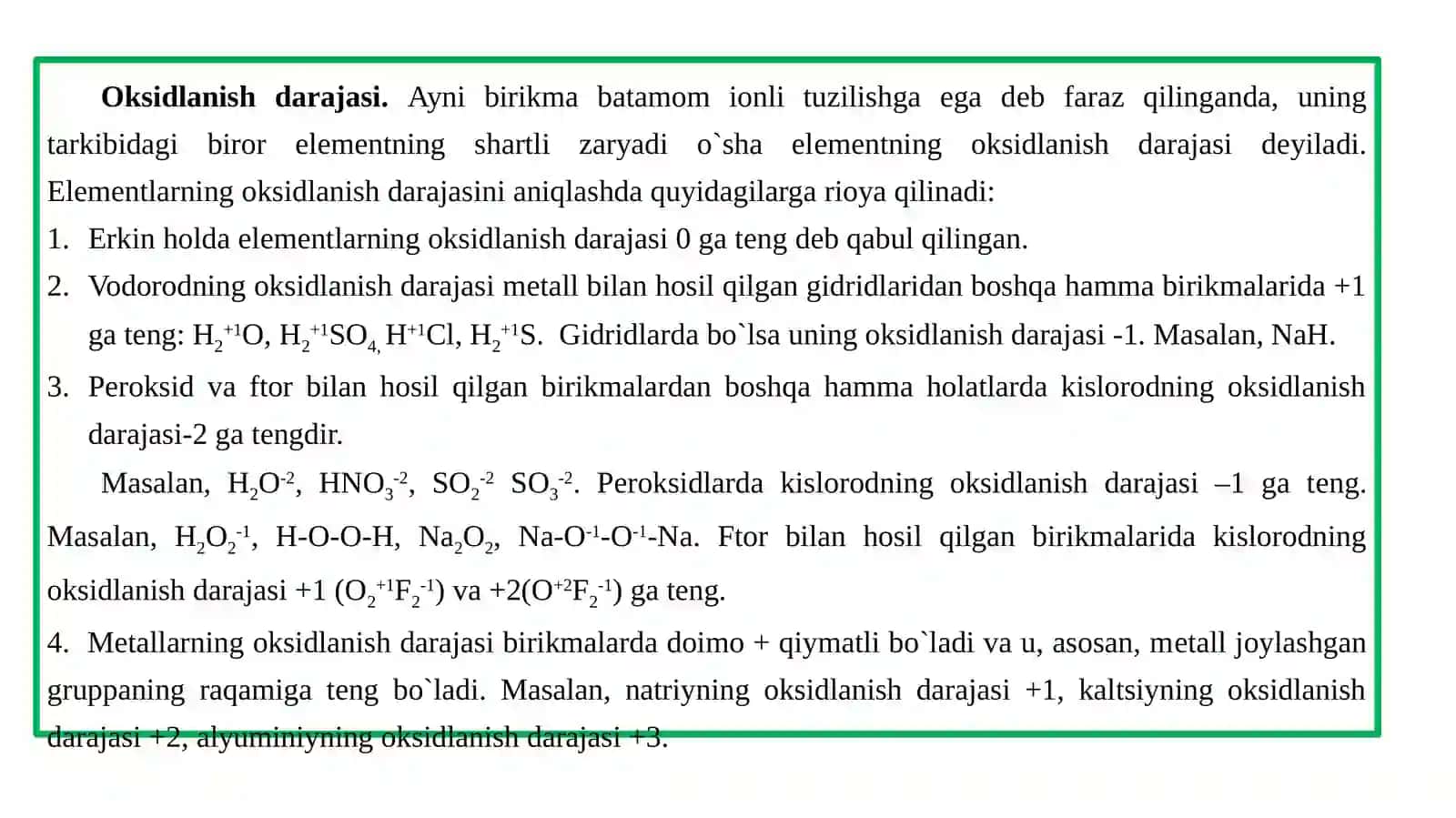 Oksidlanish-qaytarilish reaksiyalarining roli 3
