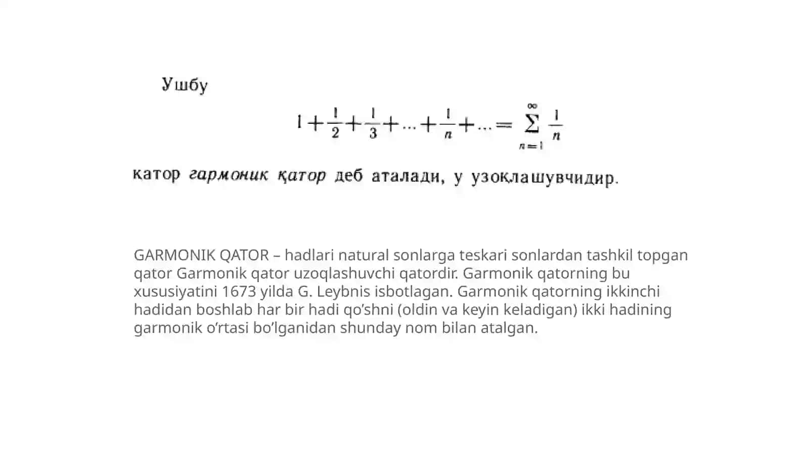 Garmonik qator 3