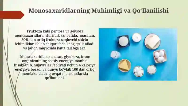 Monosaxaridlar: Pentozalar va Geksozalar 3