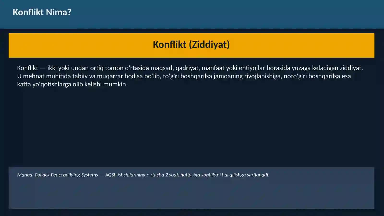 Konflikt Boshqaruvi 3
