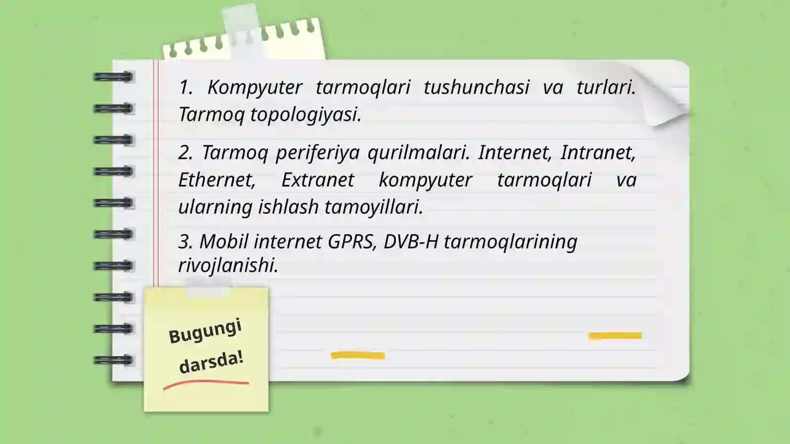 Tarmoq texnologiyalari 3