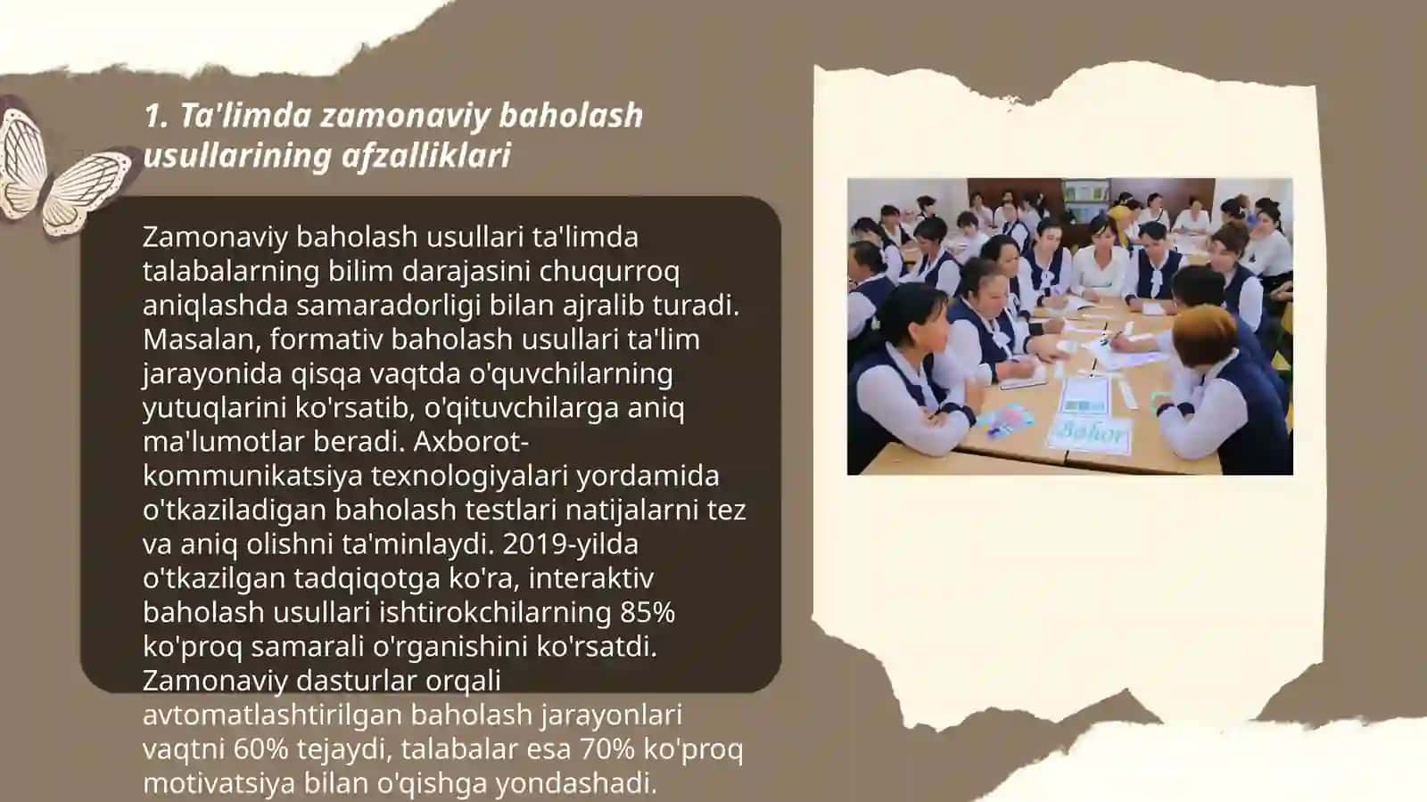 Ta'lim jarayonida zamonaviy baholash usullarining qo'llanilishi 3