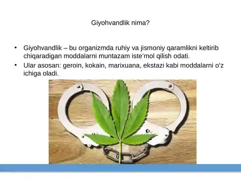 Giyohvandlik, Chekish va Alkogolizmning Zararlari 3