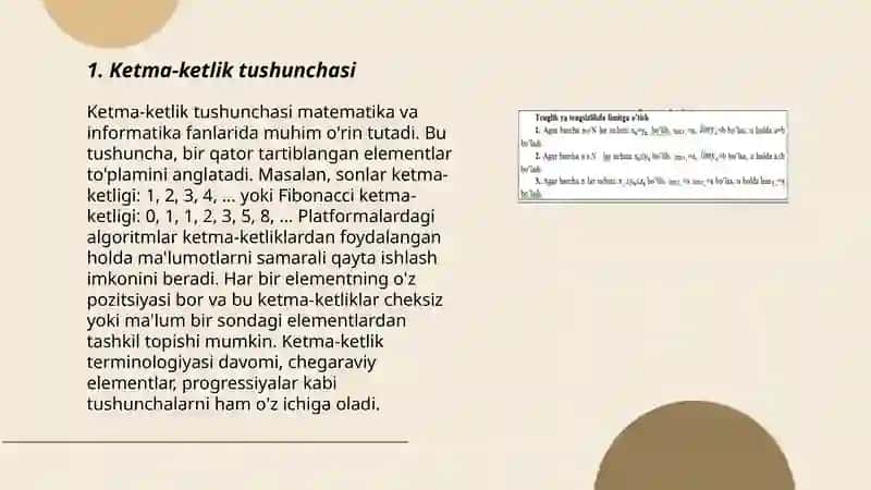 Ketma-ketlik va uning limiti 3