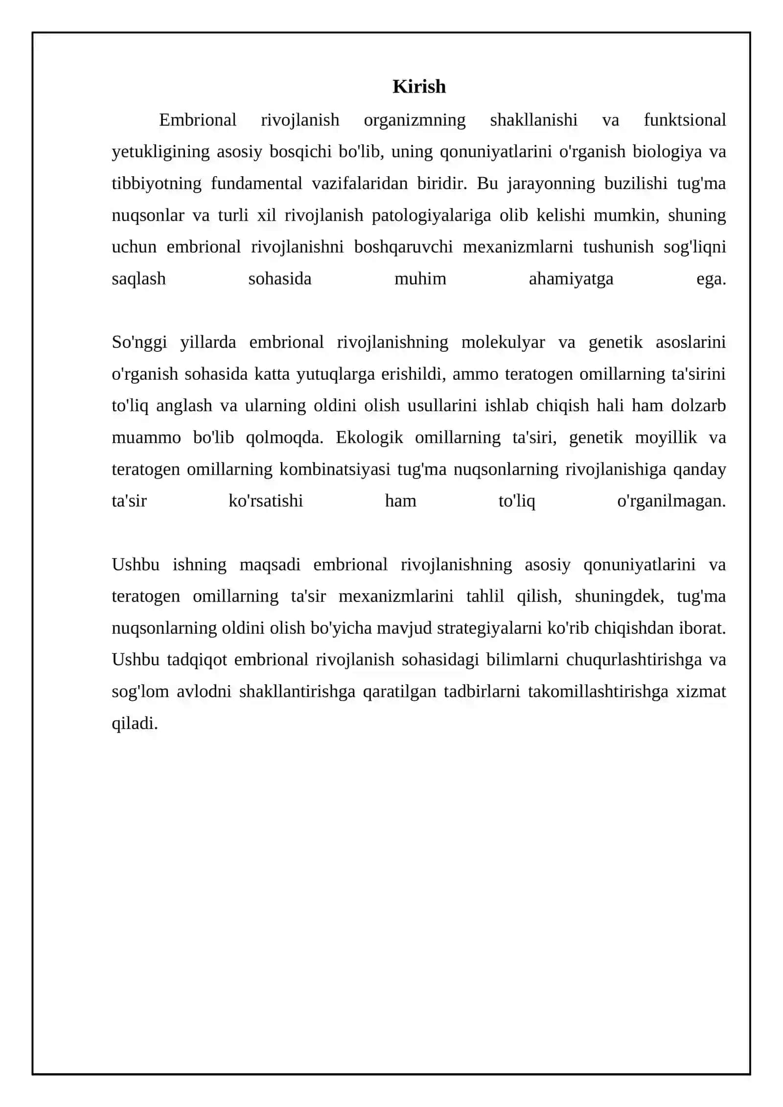 Embrional rivojlanishning asosiy bosqichlari 3
