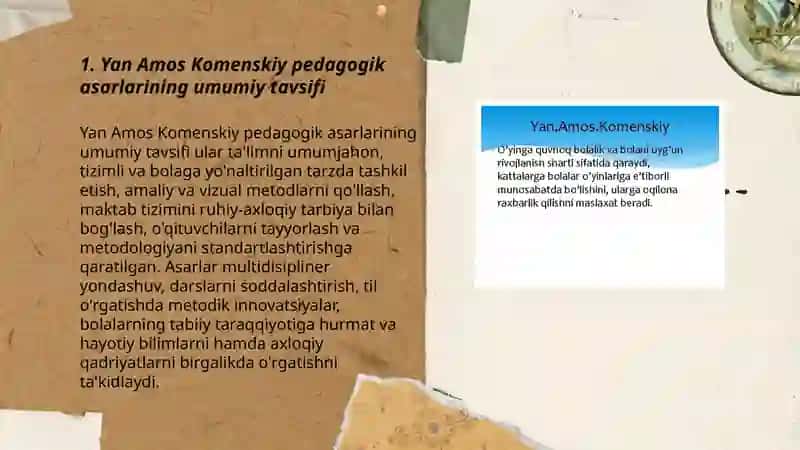 Yan Amos Komenskiy pedogogik asarlari 3