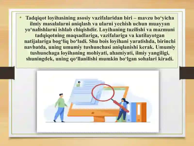 Tadqiqot loyihasi va dasturi 3
