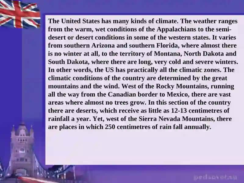 The climate of the USA 3