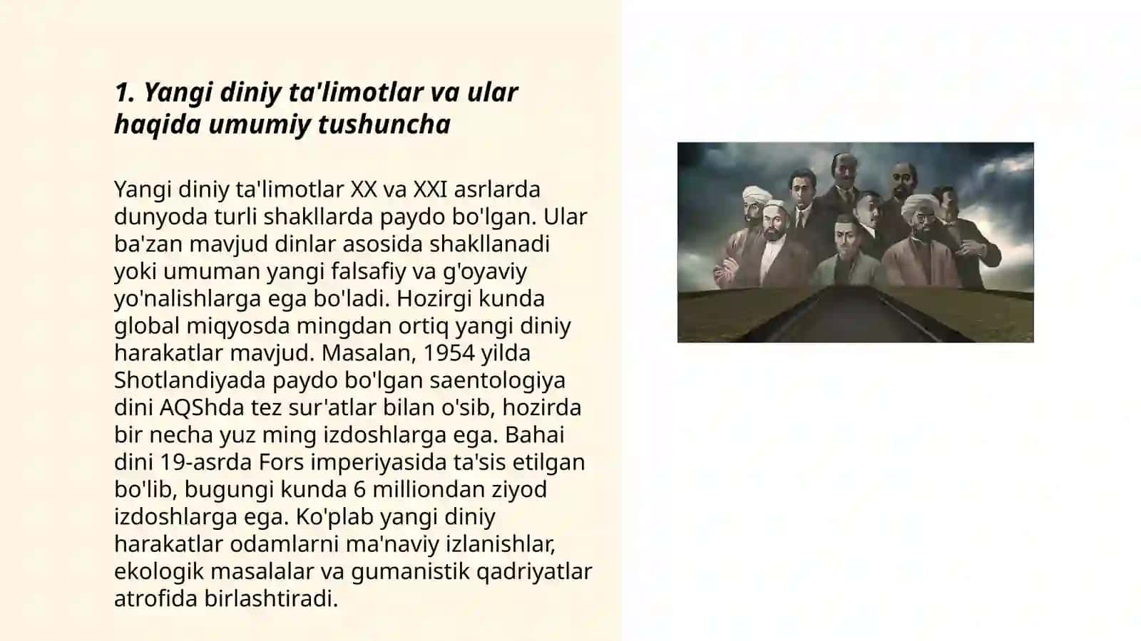 Yangi diniy ta'limotlar va sektalar 3
