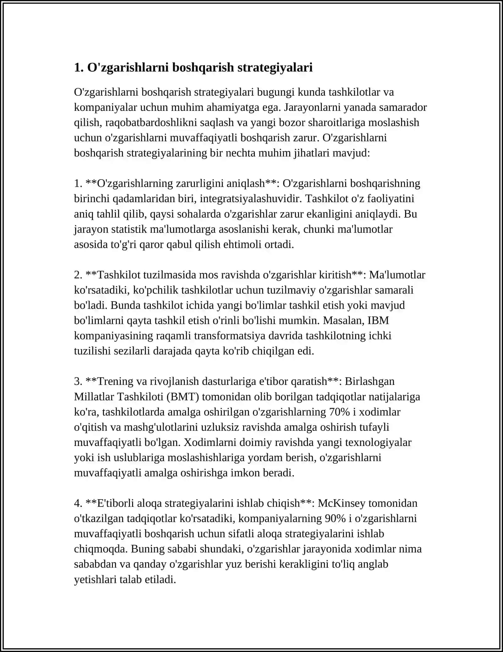 TASHKILOTDAGI O'ZGARTIRISHLARNI BOSHQARISH 3