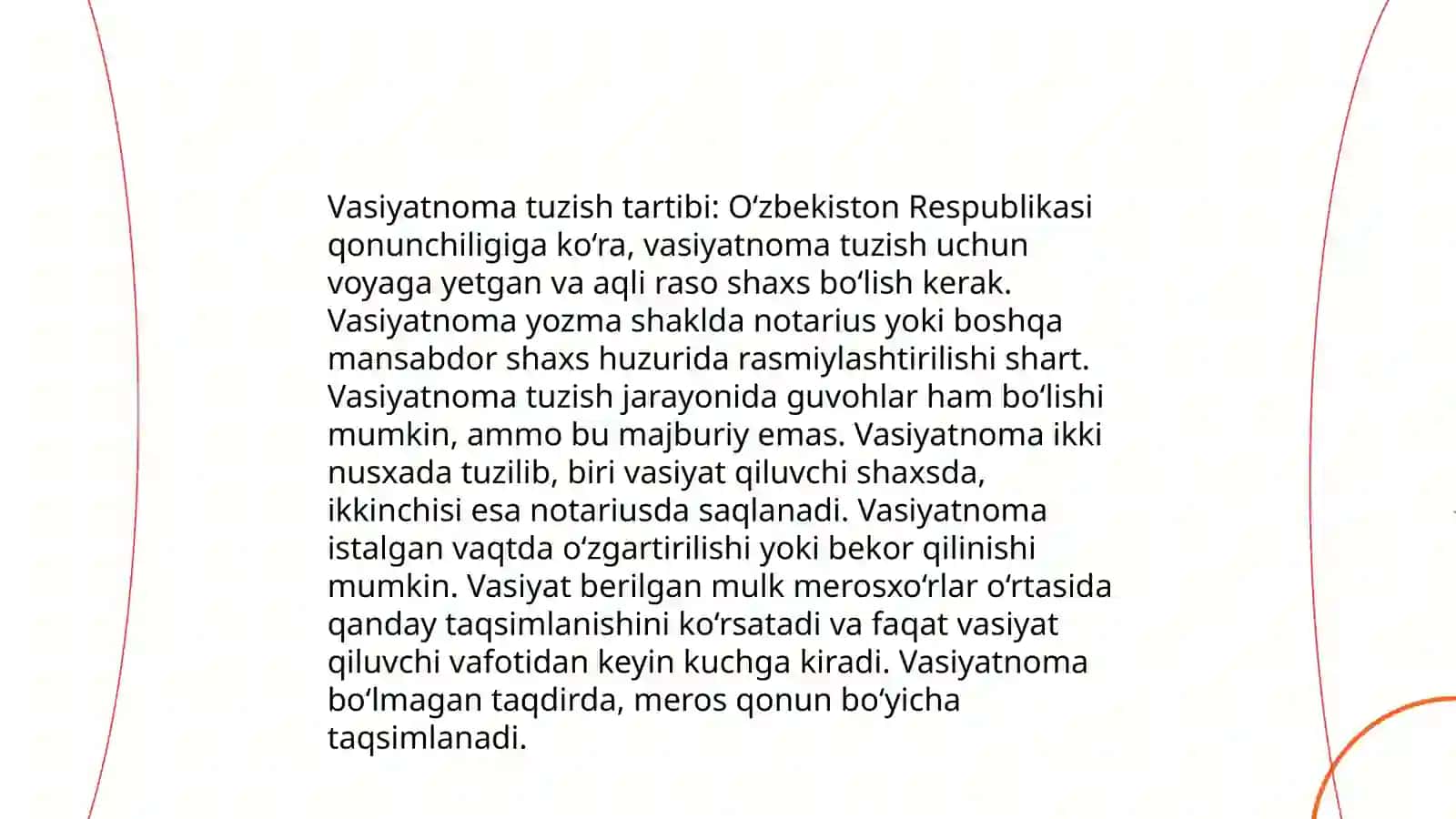 Vasiyat bo'yicha vorislik notarial tartibga solish 3
