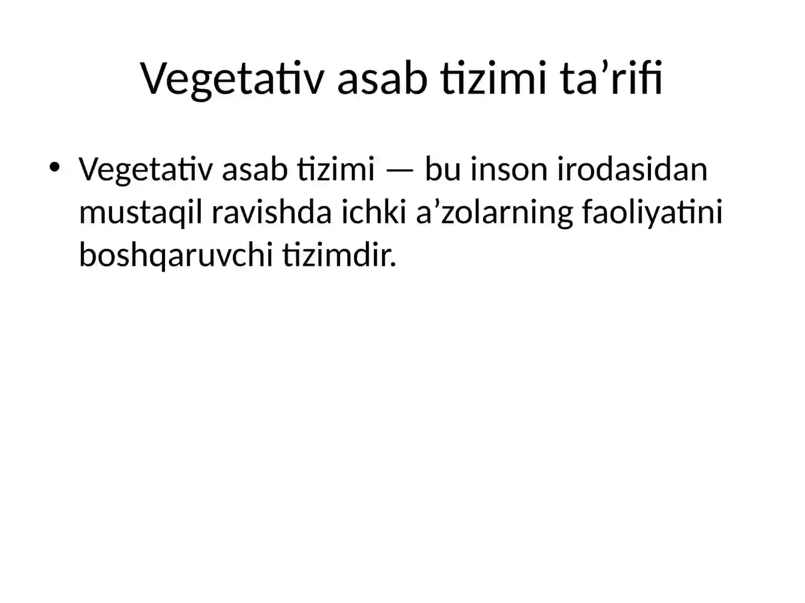 Vegetativ asab sistemi anatomiyasi 3