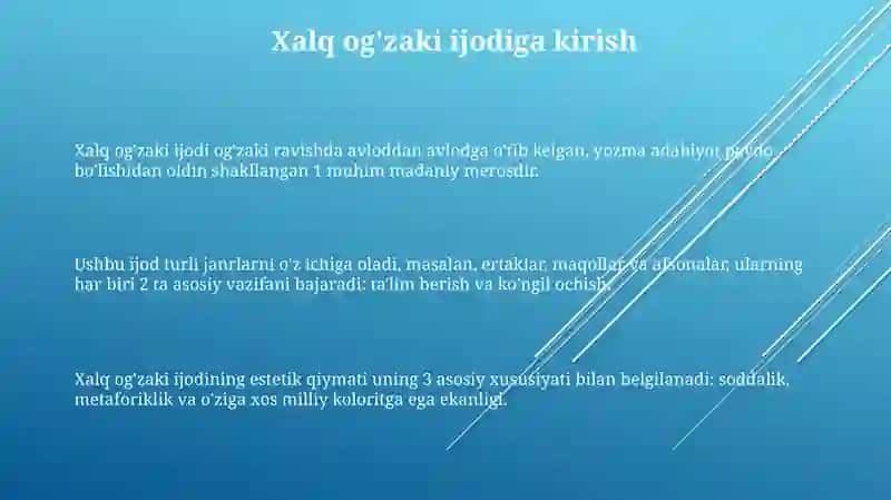 Xalq og'zaki ijodida pedagogik qarashlar 3