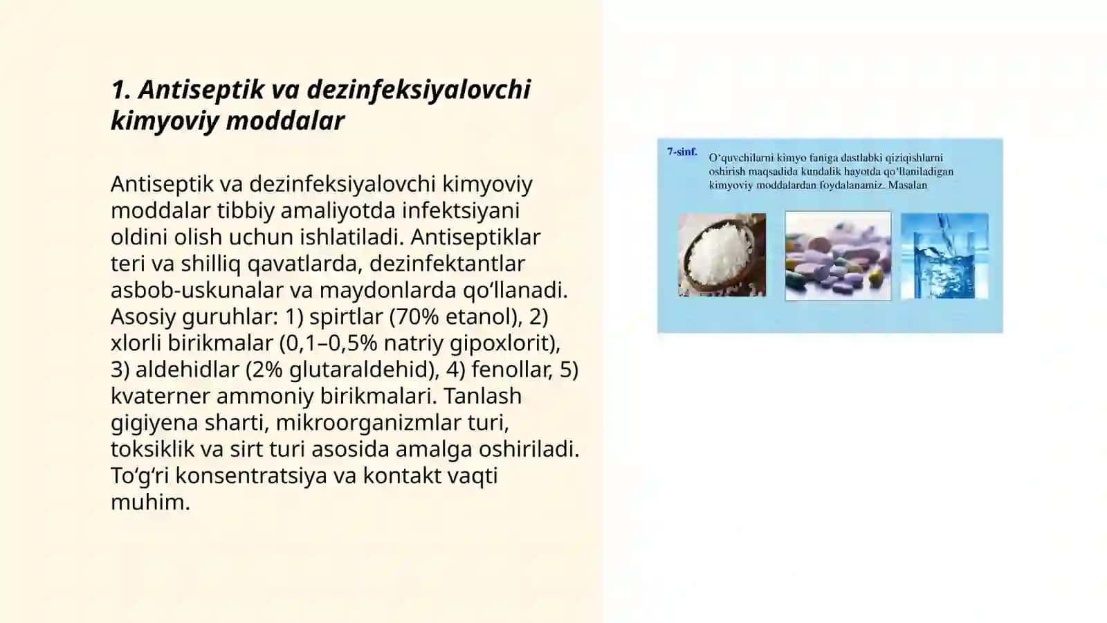 Tibbiy amaliyotda ishlatiladigan kimyoviy moddalar 3