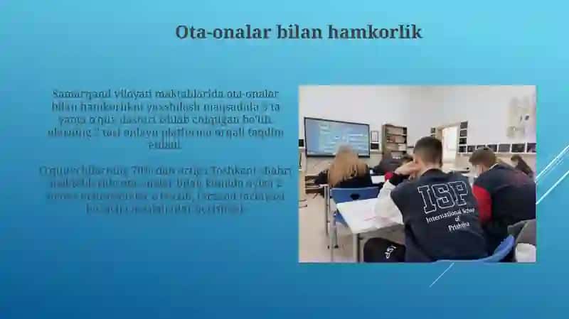 Sinf O'qituvchisi faoliyati 3