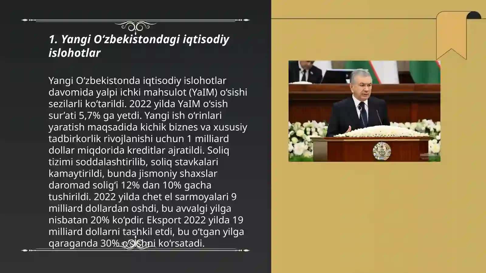 Yangi O'zbekistondagi iqtisodiy islohotlar 3
