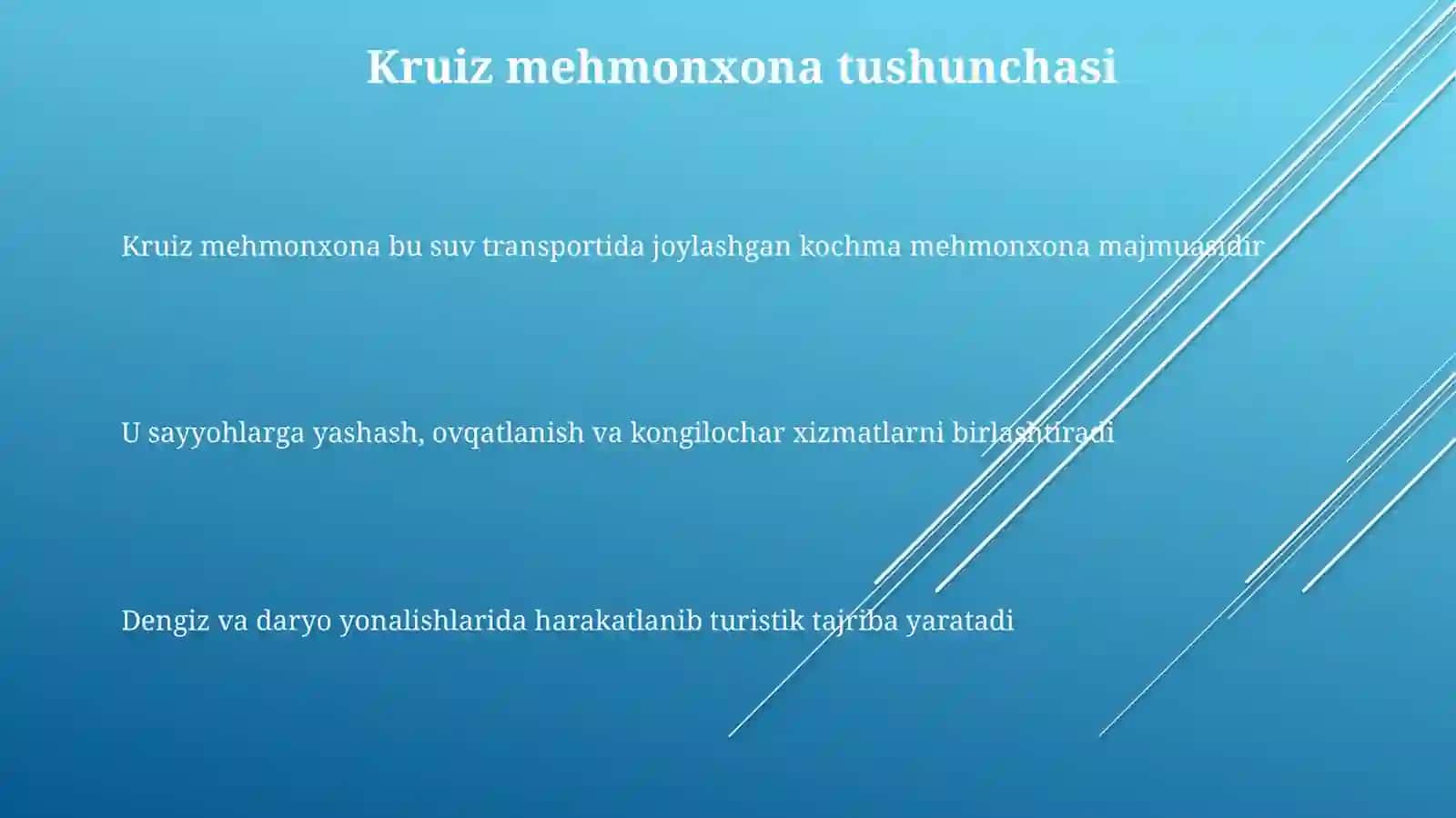 Kruiz mexmonxonalarda tadbir tashkil qilish 3