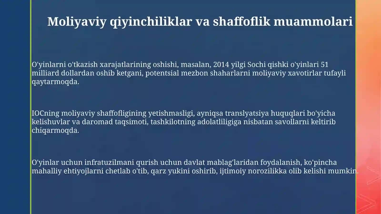 Zamonaviy Olimpiya harakatining dolzarb muammolari 3