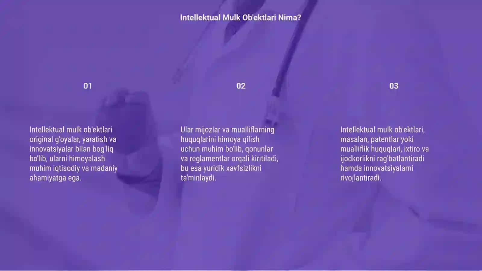 Intellektual mulk ob'ektlari va ulari himoyalash 3