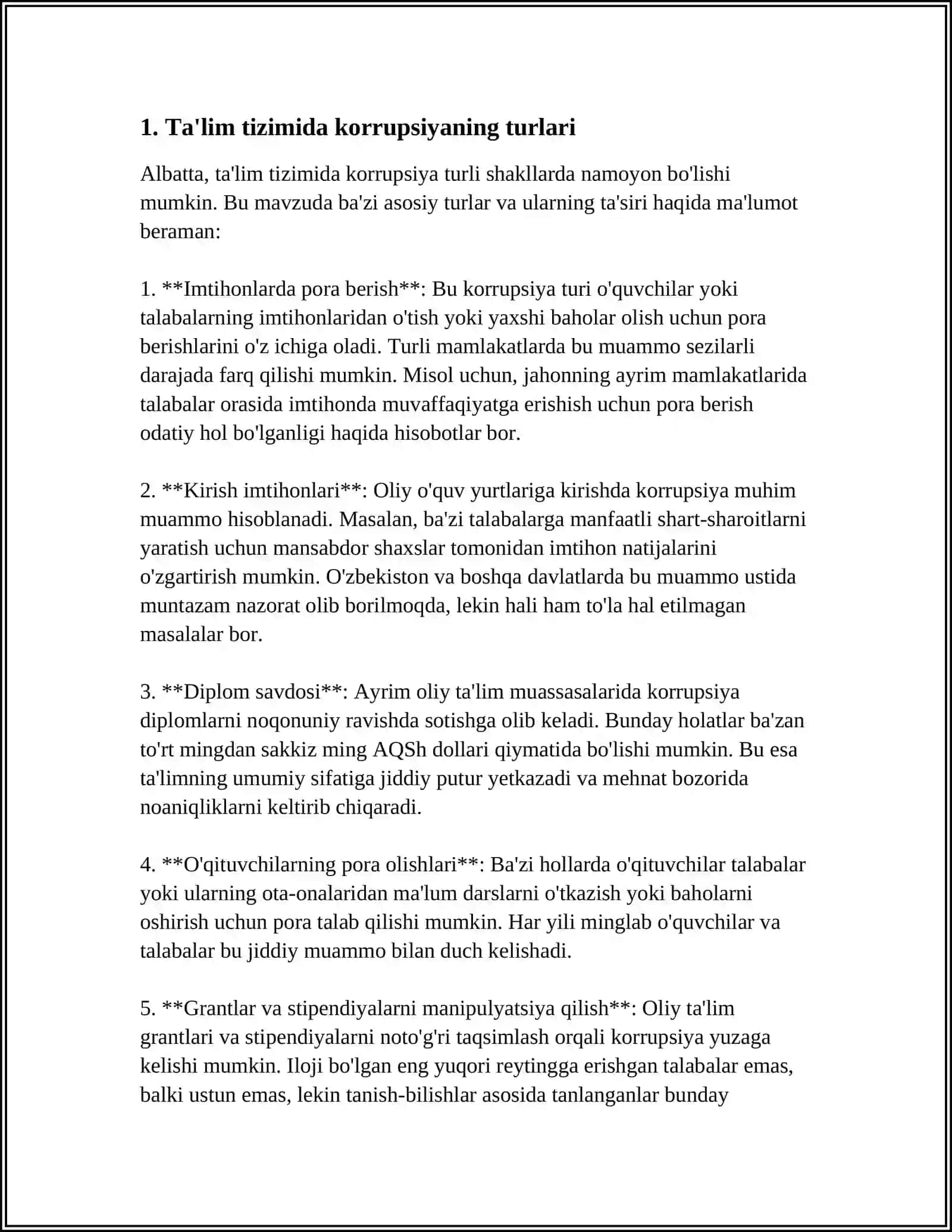 TA'LIM TIZMIDA KORRUPSIYA 3