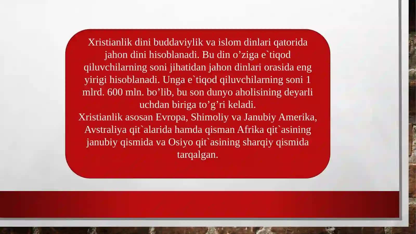 Xristianlikni ikkiga boʻlinish sabablari 3
