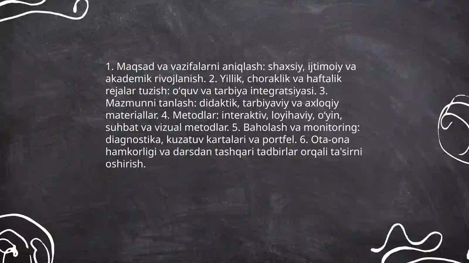 Sinf raxbarining faoliyatini tashkil etish metodikasi 3