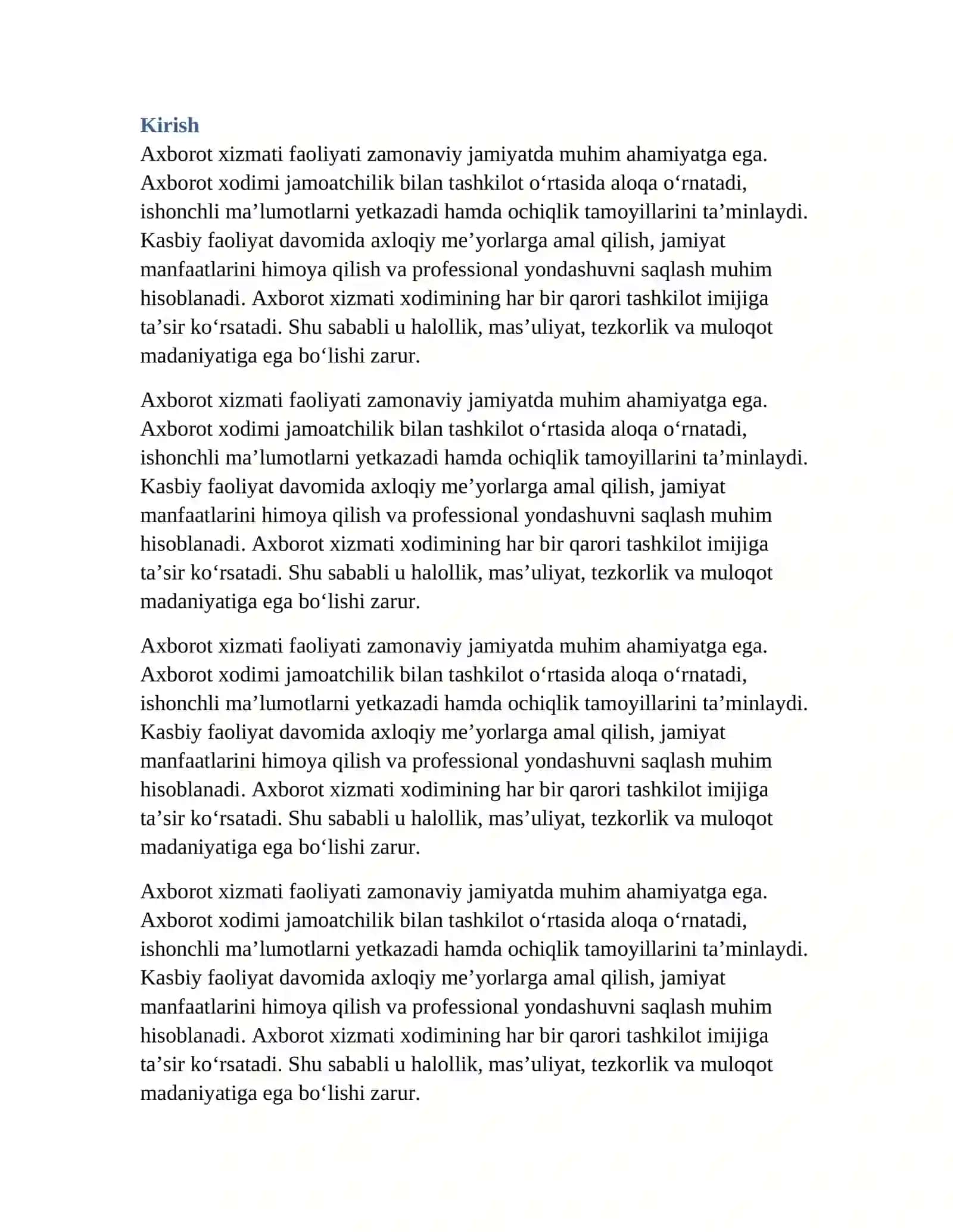 AXBOROT XIZMATI FAOLIYATI 3