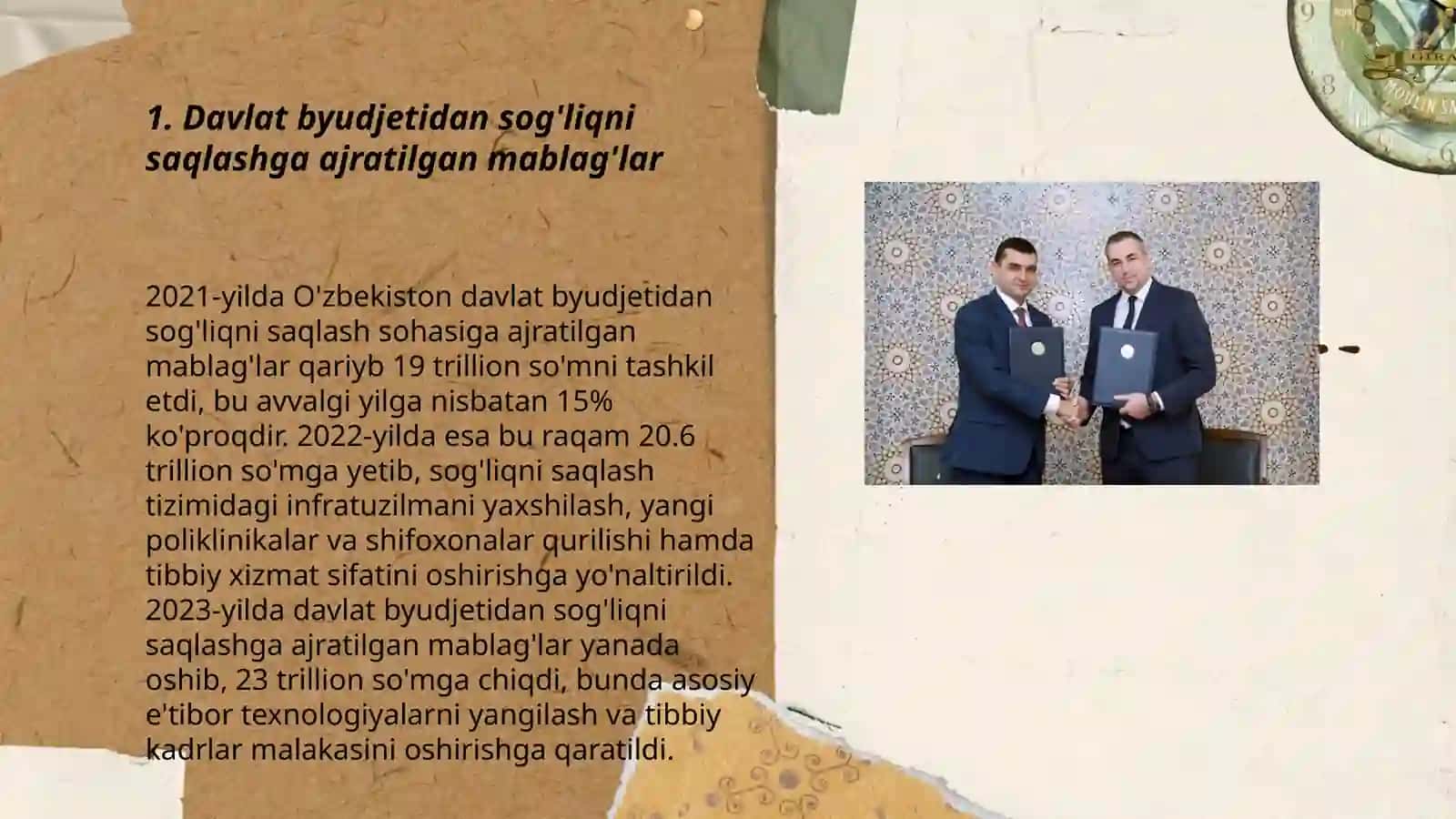Davlat byudjetining sog'liqni saqlash xarajatlari 3