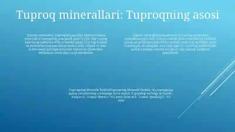 Tuproqning Mexanik Tarkibi 3