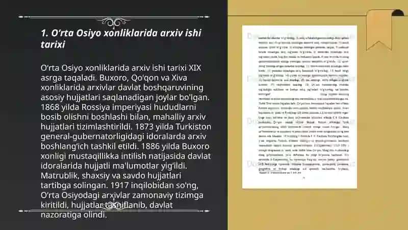 Oʻrta osiyoda xonliklar davrida arxiv ishi 3