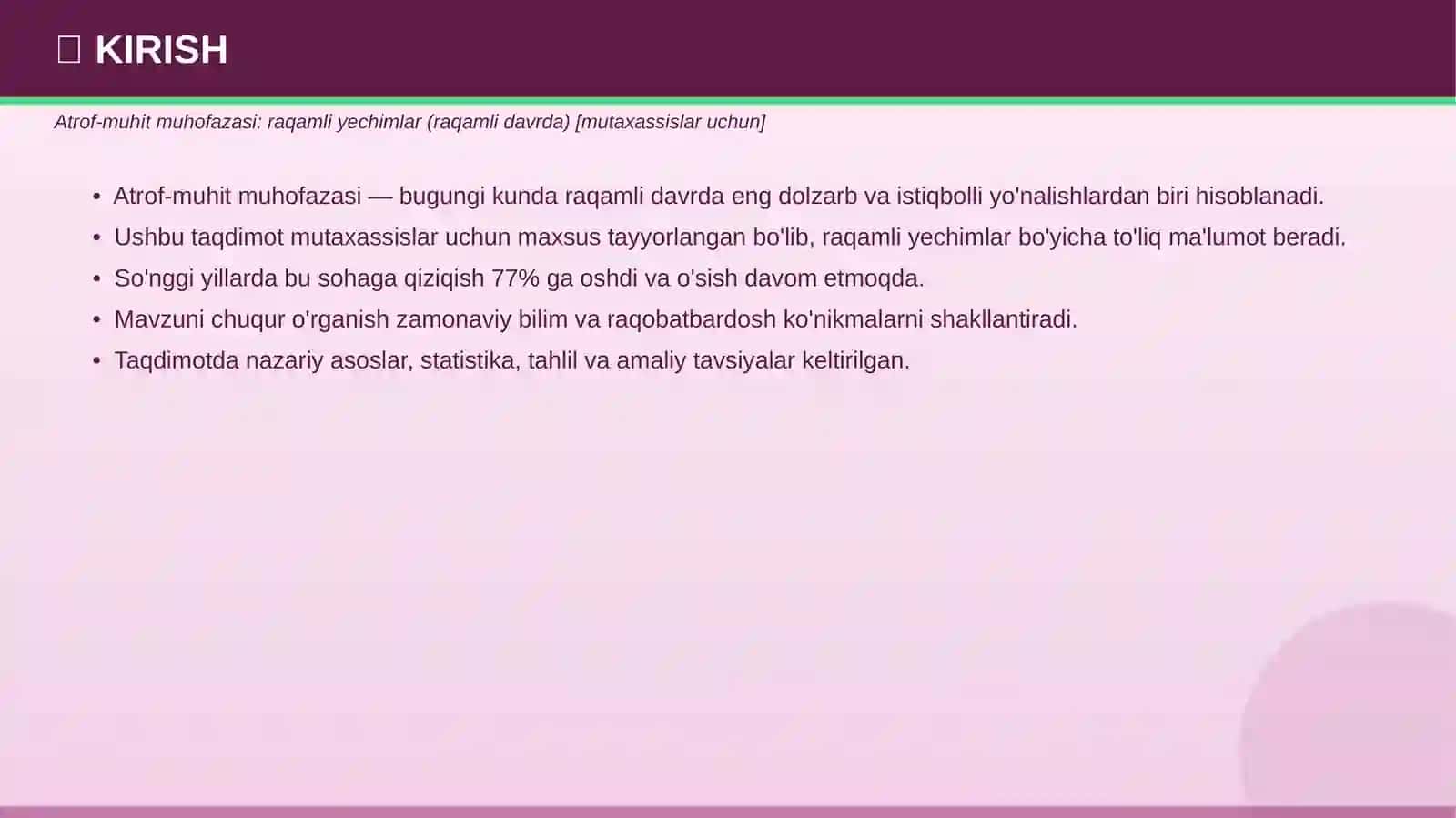 ATROF-MUHIT MUHOFAZASI 3