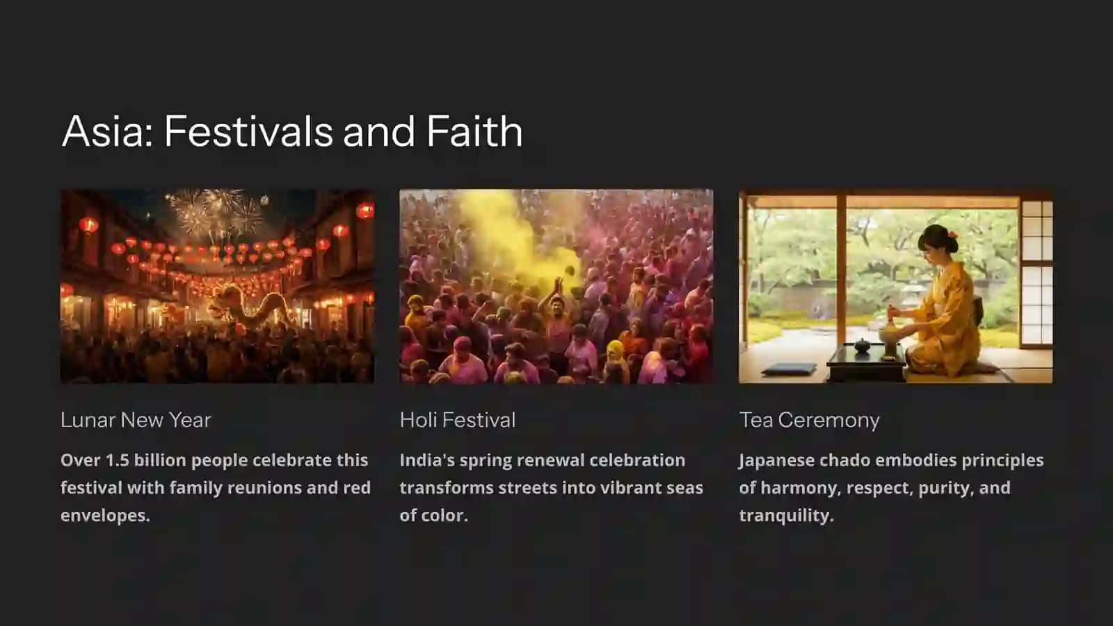 Asia: Festivals and Faith 3