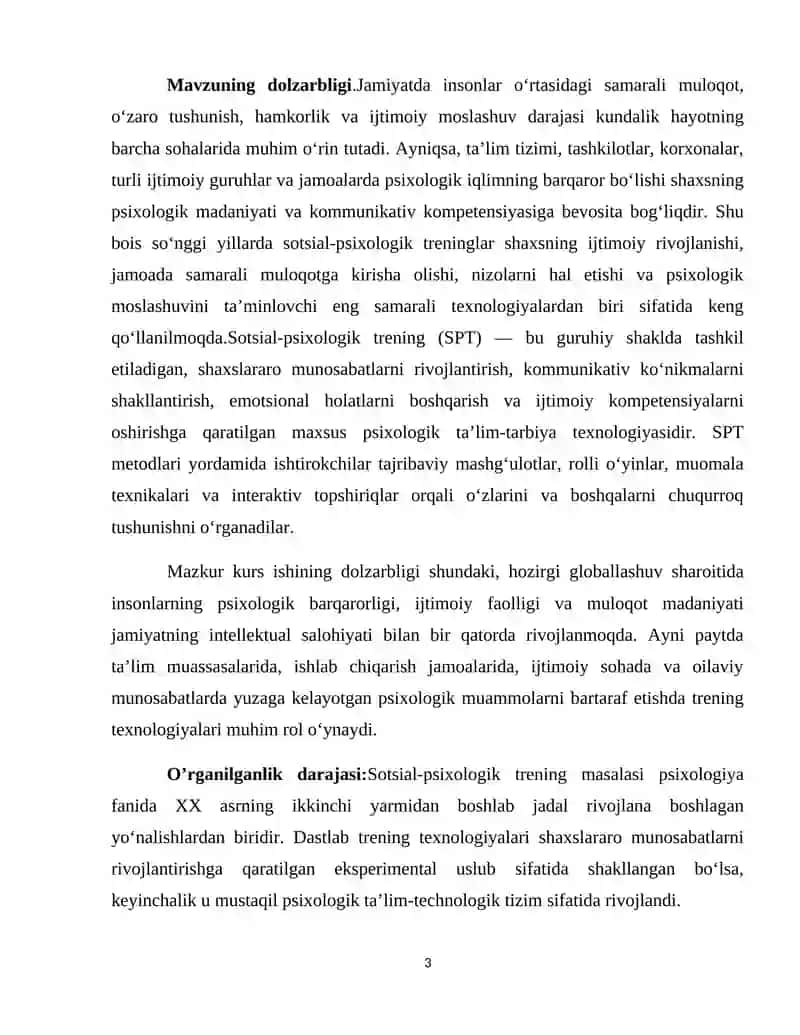 SOTSIAL-PSIXOLOGIK TRENING TASHKIL QILISH VA UNING BOSQICHLARI 3