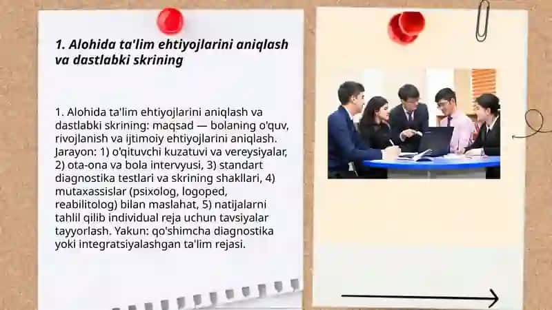 Alohida ta'lim ehtiyojlarini aniqlash va dastlabki skrining 3