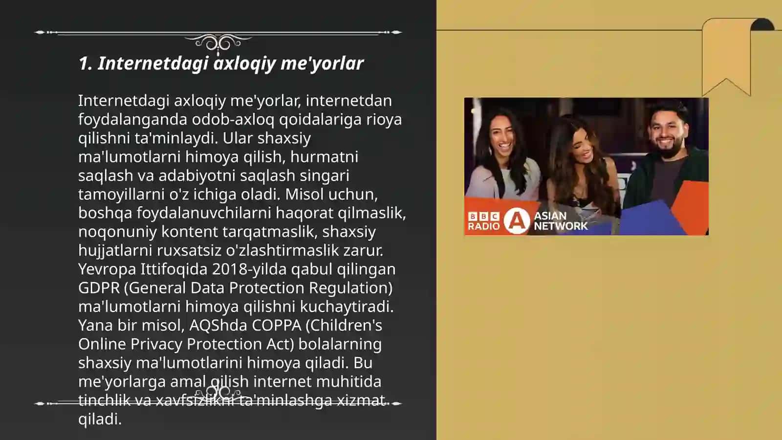 Tarmoq odob axloqi(infoetika) 3