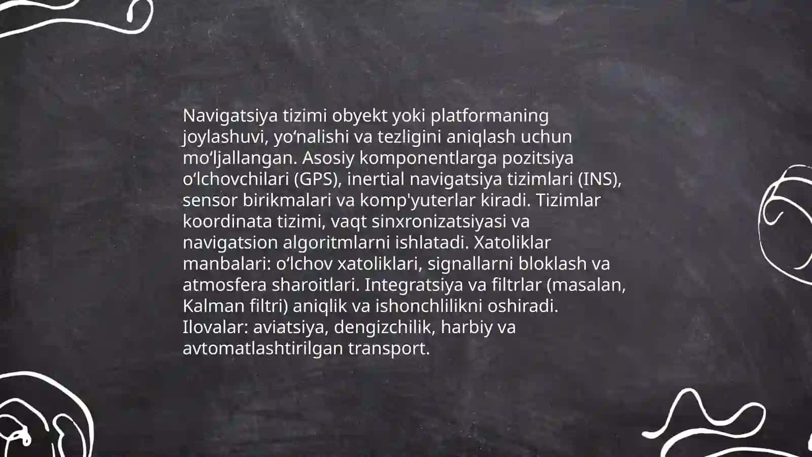 Navigatsion va optic uzatuvchi tizimlar 3