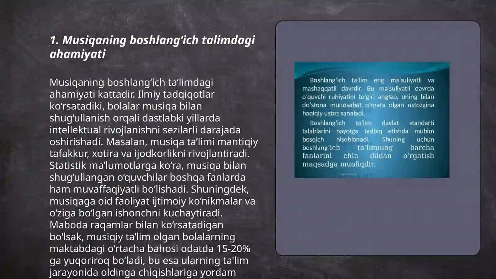 Boshlangich talimda musiqa mashgulotlari 3