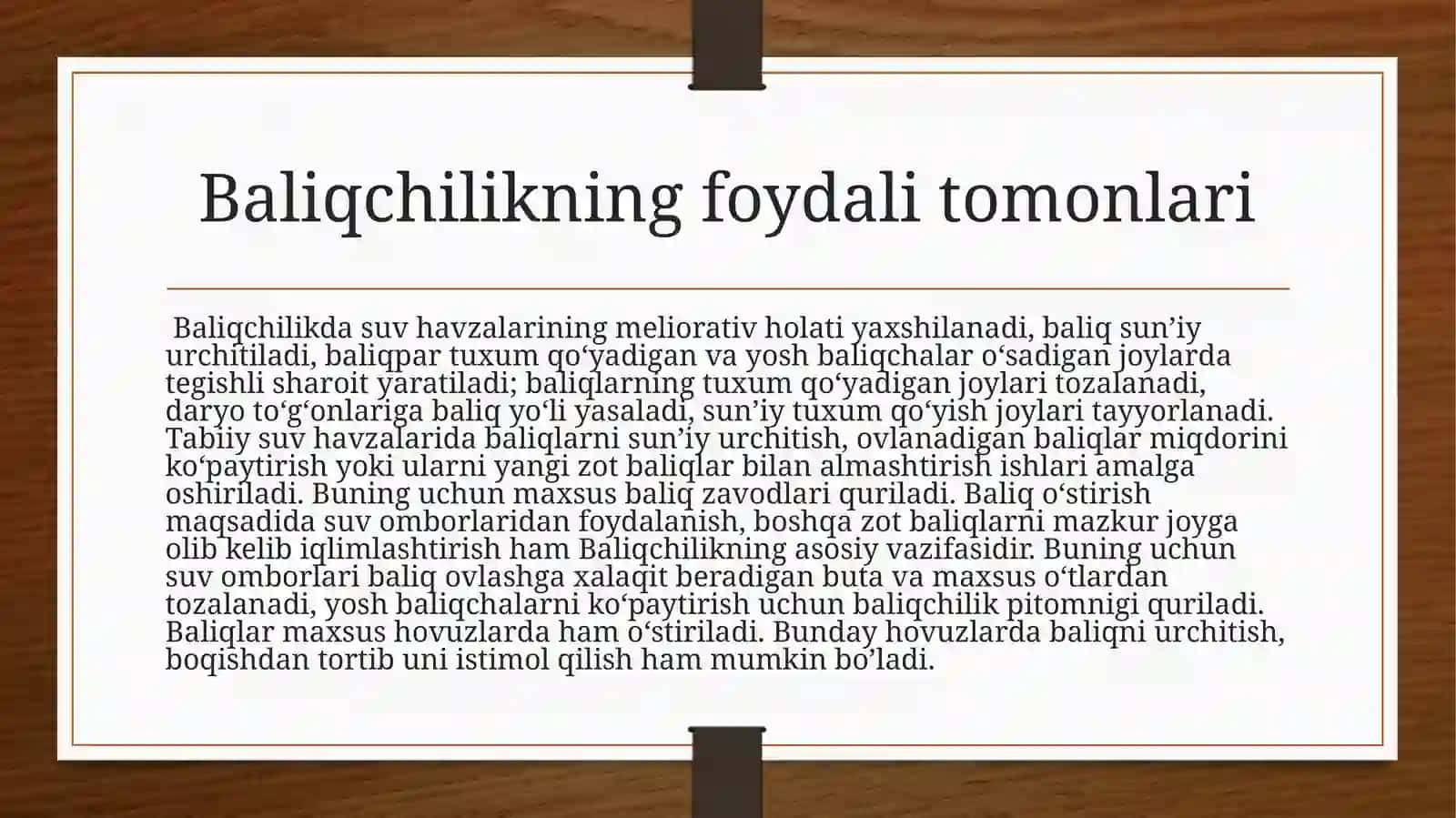 Baliqchilik 3