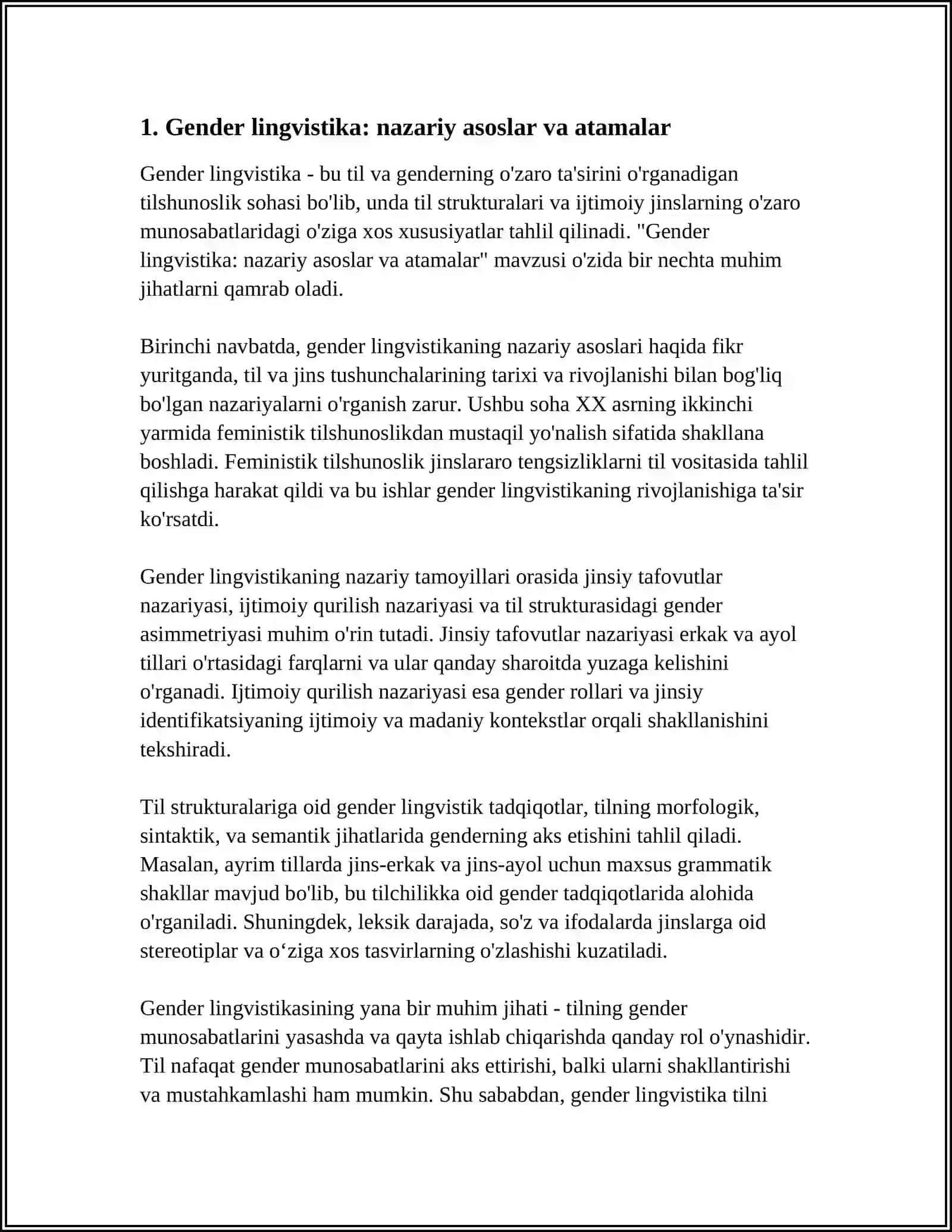 GENDER LINGVISTIKASI VA XULQ ATVOR 3