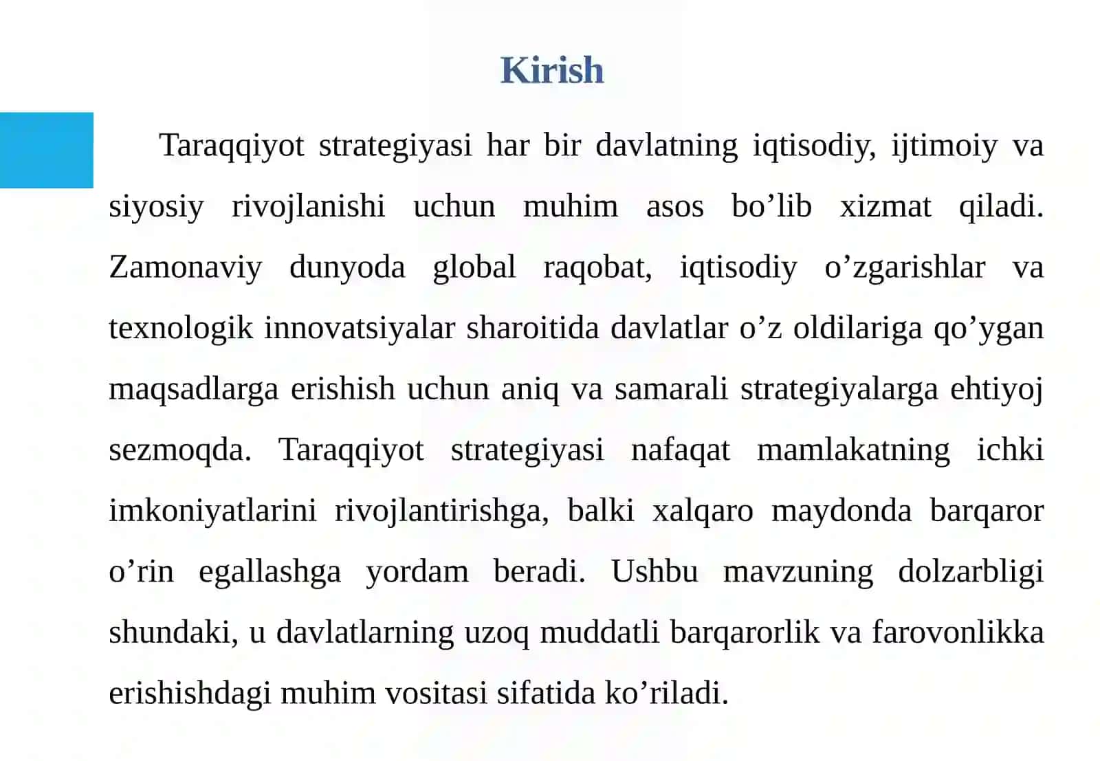 Taraqqiyot strategiyasi va uning mohiyati 3
